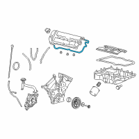 OEM Ford Fusion Valve Cover Gasket Diagram - 9L8Z-6584-B