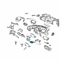 OEM Ford F-250 Cup Holder Diagram - XL3Z-1504810-AAB