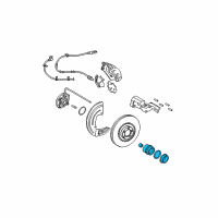 OEM Ford Expedition Wheel Cylinder Repair Kit Diagram - 2L1Z2221BA