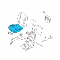 OEM Ford Escape Seat Cushion Pad Diagram - AL8Z-78632A22-A