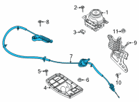 OEM Ford Mustang Shift Control Cable Diagram - KR3Z-7D246-A