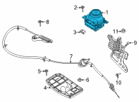 OEM Ford Mustang Gear Shift Assembly Diagram - KR3Z-7P155-C