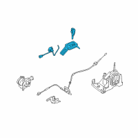 OEM Ford Freestyle Shifter Assembly Diagram - 5F9Z-7210-C