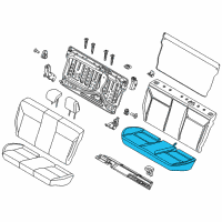 OEM Ford Focus Seat Cushion Pad Diagram - DM5Z-5463840-B