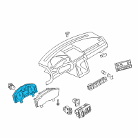OEM Ford Taurus X Cluster Assembly Diagram - 8F9Z-10849-R
