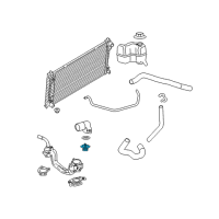 OEM Ford Mustang Thermostat Diagram - 7L3Z-8575-E