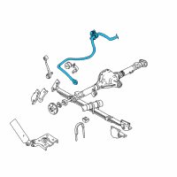 OEM Ford Explorer Sport Stabilizer Bar Diagram - F57Z-5A772-B