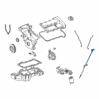 OEM Ford Freestyle Dipstick Diagram - 5F9Z-6750-AA