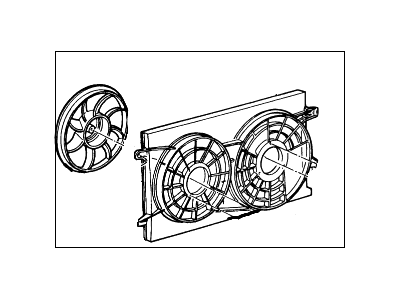 Ford F78Z-8C607-AA Fan And Motor Assembly
