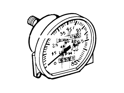 Ford E4GZ-17255-B Speedometer Assembly