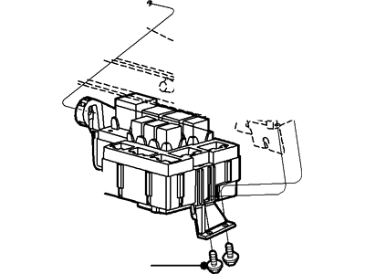 Ford 2L2Z-14A068-BA Fuse Box Assembly
