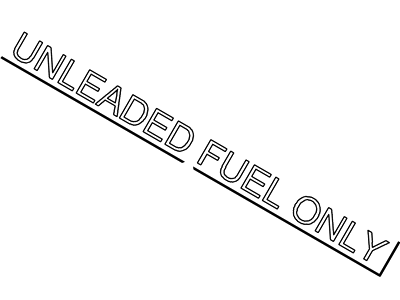 Ford D7OZ-9A095-A Fuel Label