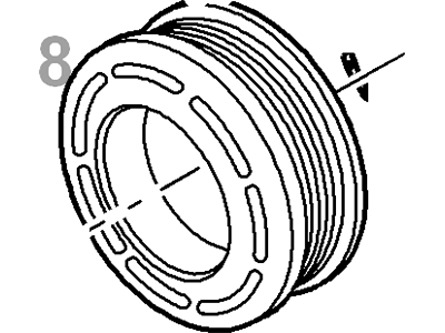 Ford 1L2Z-19D784-AA Pulley - Compressor