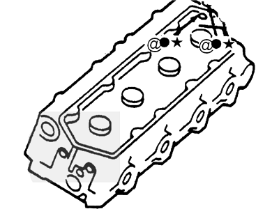 Ford F4TZ-6049-BARM Cylinder Head Assembly