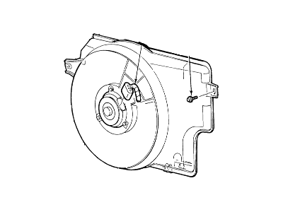 Ford F4ZZ-8C607-A Fan And Motor Assembly