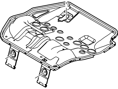Ford CV6Z-5863160-A Frame And Spring - Rear Seat Cushion