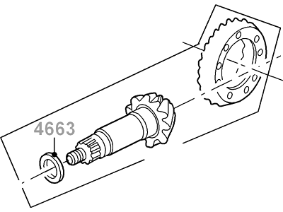 Ford 5L3Z-4209-A Gear And Pinion Assembly