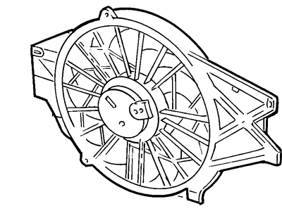 Ford XR3Z-8C607-AA Fan And Motor Assembly