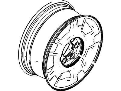 Ford AL3Z-1007-DCP Wheel Assembly
