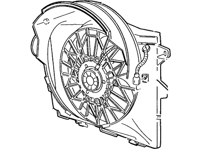 Ford 1W7Z-8C607-AA Fan And Motor Assembly