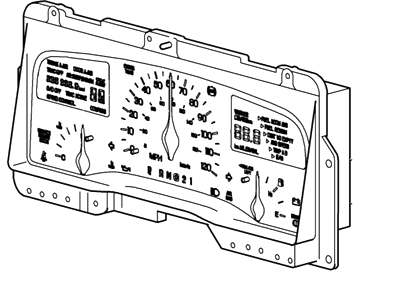 Ford XW1Z-10849-DA Instrument Cluster