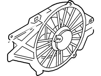Ford 1R3Z-8C607-AA Fan And Motor Assembly