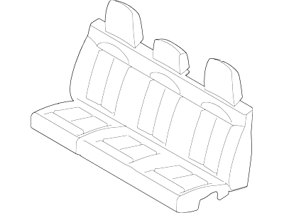 Ford VBL3Z-1663812-C Rear Seat Cover Kit