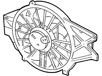 Ford F7ZZ-8C607-AB Fan And Motor Assembly
