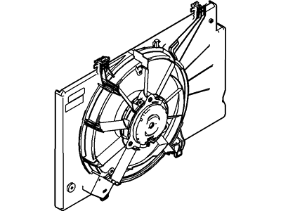 Ford BE8Z-8C607-A Motor And Fan Assembly