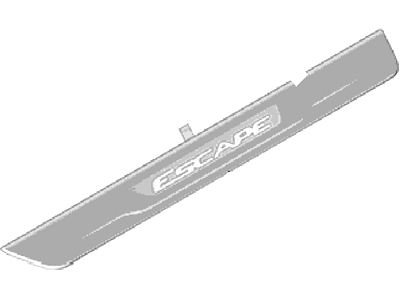Ford DJ5Z-54132A08-B Door Sill Plates;Illuminated, Stainless Steel, 2-Piece Kit