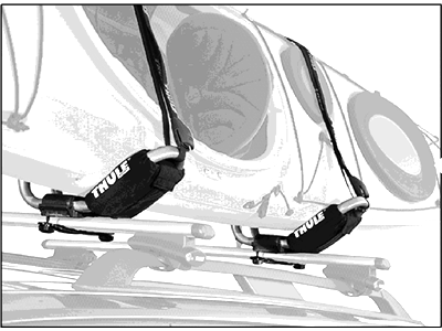 Ford VAT4Z-7855100-G Racks and Carriers by THULE;Flat Kayak Carrier