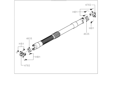 Ford BR3Z-4602-B Drive Shaft Assembly
