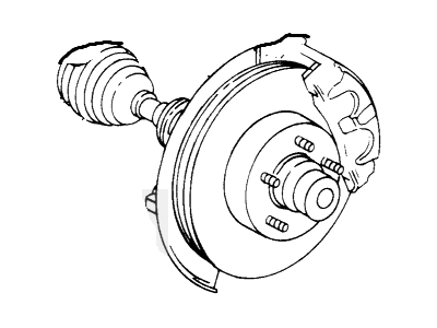 Ford 2L2Z-3B437-AA Front Axle Shaft