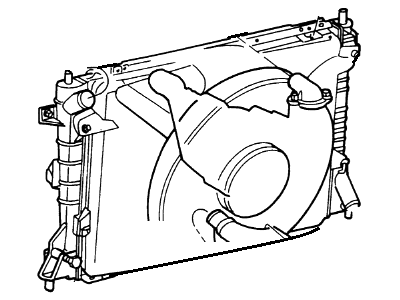 Ford F8VZ-8005-BA Radiator Assembly
