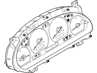 Ford XF5Z-10849-AA Cluster Assembly