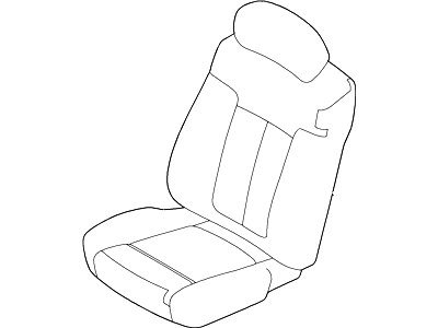 Ford VAC3Z-15600D20-B Seat Cover - FR Captain Chair (Charcoal)