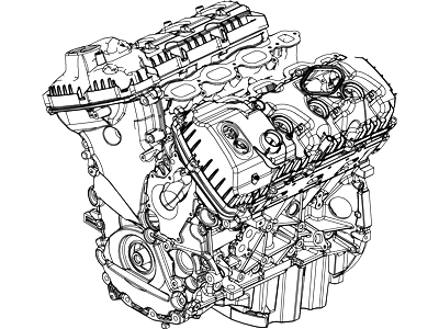 Ford BL3Z-6006-B Service Engine Assembly