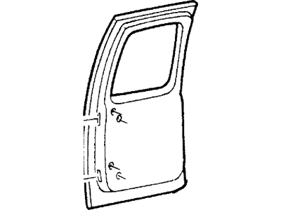 Ford F2UZ-1540010-A Tailgate And Hinge Assy