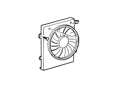 Ford F8YZ-8C607-AA Fan And Motor Assembly