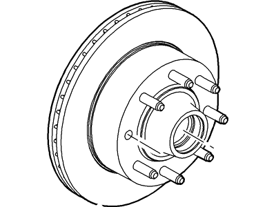 Ford YC2Z-1V102-EA Hub And Disc Assembly