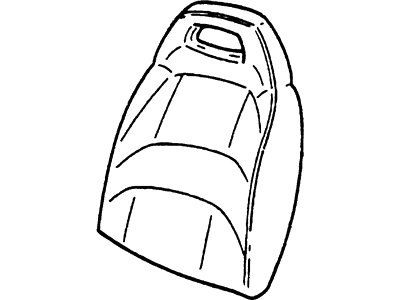 Ford F6UZ-1564416-CAA Seat Back Cover Assembly- Vinyl