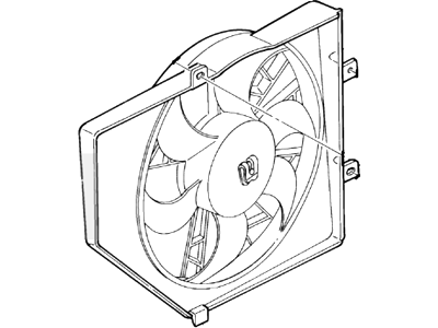 Ford F4CZ-8C607-B Fan And Motor Assembly