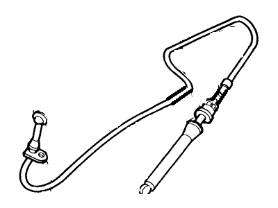 Ford F2TZ-7E395-D Selector Lever Control Cable Assembly
