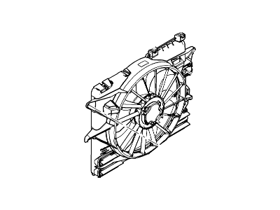 Ford DR3Z-8C607-A Motor And Fan Assembly - Engine Cooling