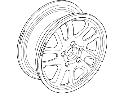 Ford YW7Z-1007-AA Wheel Assembly