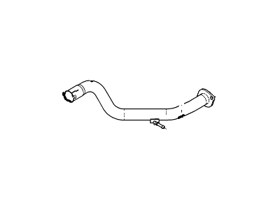 Ford 7A2Z-5202-A Exhaust Pipe