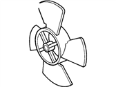 OEM Mercury Grand Marquis Cooling Fan Blade - D2OZ8600A