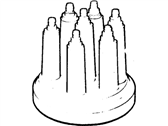 Ford E5DZ-12106-A Housing Assembly - Distributor Terminal