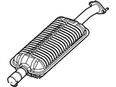 Ford 5L8Z-5230-CB Muffler Assembly - Front