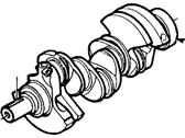 Ford E9DZ-6303-B Crankshaft Assembly